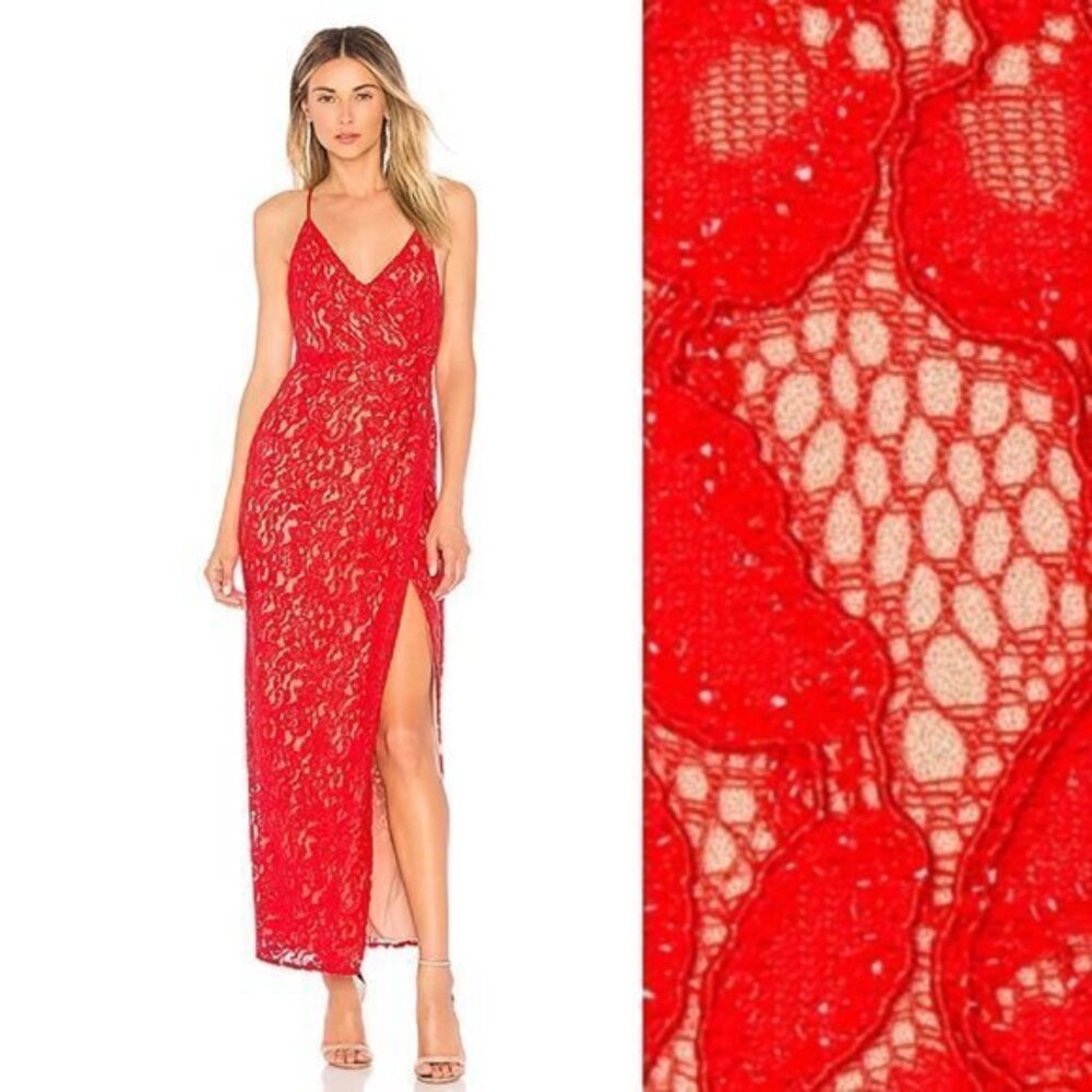 NBD xRevolve Georgia Shimmer Lace Gown
